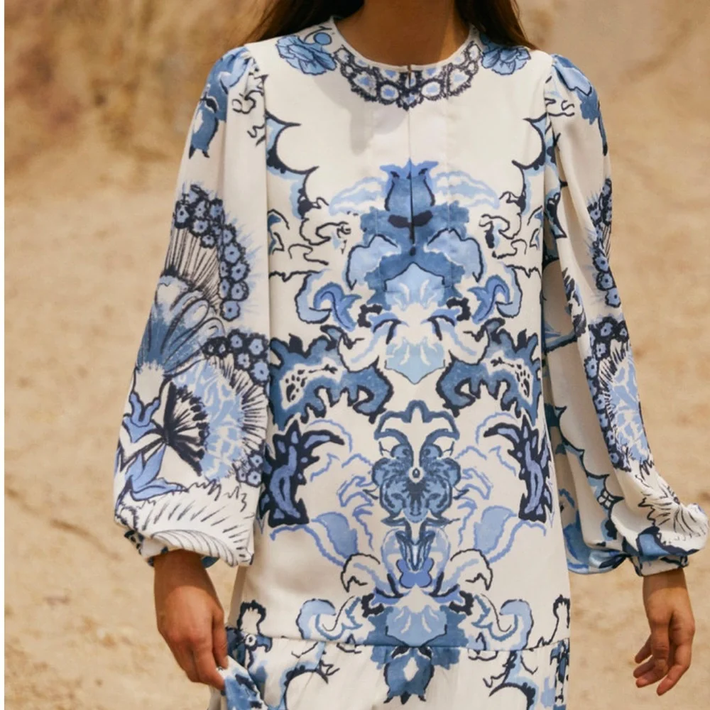 Johanna Ortiz Constellation Of Traits Crepe Tiered Maxi Dress - Picture 3 of 10